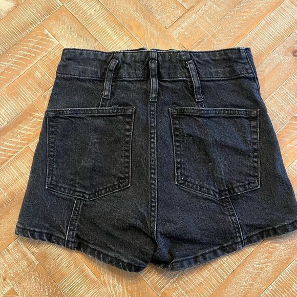 Reformation Dark Denim Jean Shorts - Picture 8 of 9